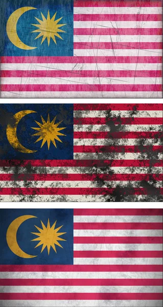 Malaysiens flagga — Stockfoto