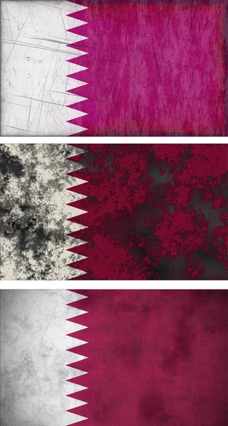 Katarská vlajka卡塔尔的旗子 — Stock fotografie