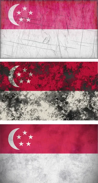 Bandiera di Singapore — Foto Stock