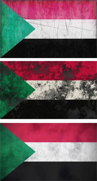 苏丹的旗子 — 图库照片