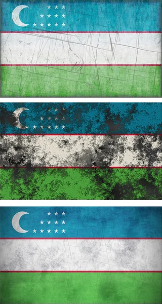 Flag of uzbekistan — Stock Photo, Image