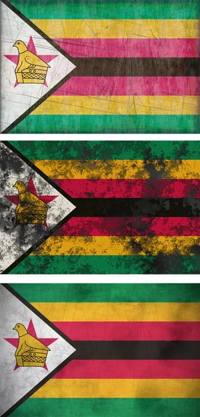 津巴布韦的旗子 — 图库照片