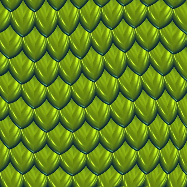 Green dragon scales background — Stock Vector