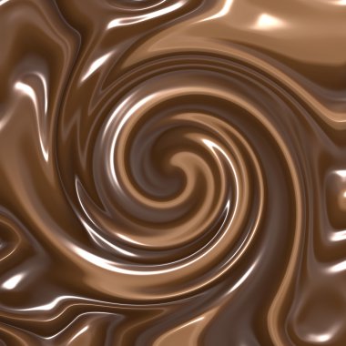 Swirling chocolate clipart