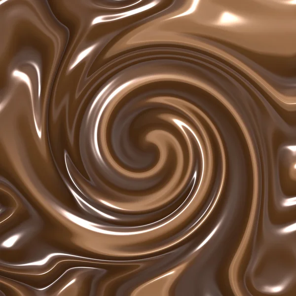Swirling chocolate — Stock Vector
