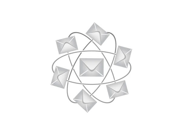Poster des enveloppes dans un vecteur — Image vectorielle