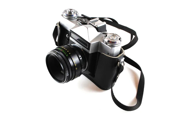 A câmera no estilo de um retro — Fotografia de Stock