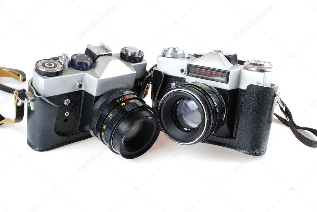 The camera in style of a retro