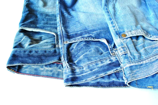 Stylish dark blue jeans — Stock Photo, Image