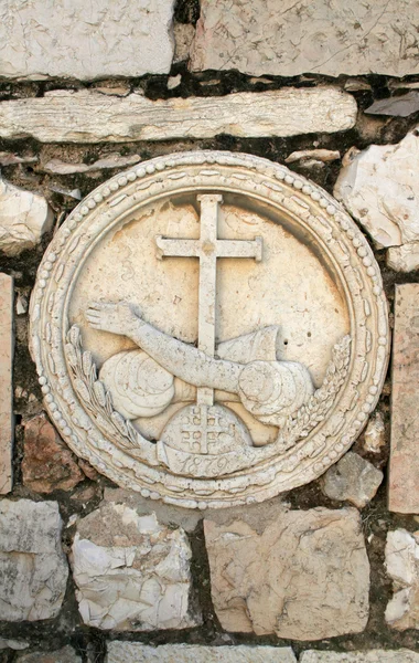 Символ крестоносца — стоковое фото