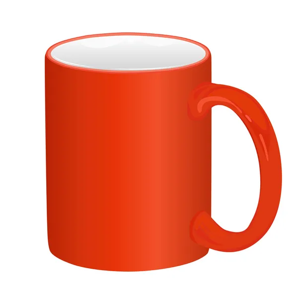 Red mug — Stock Vector