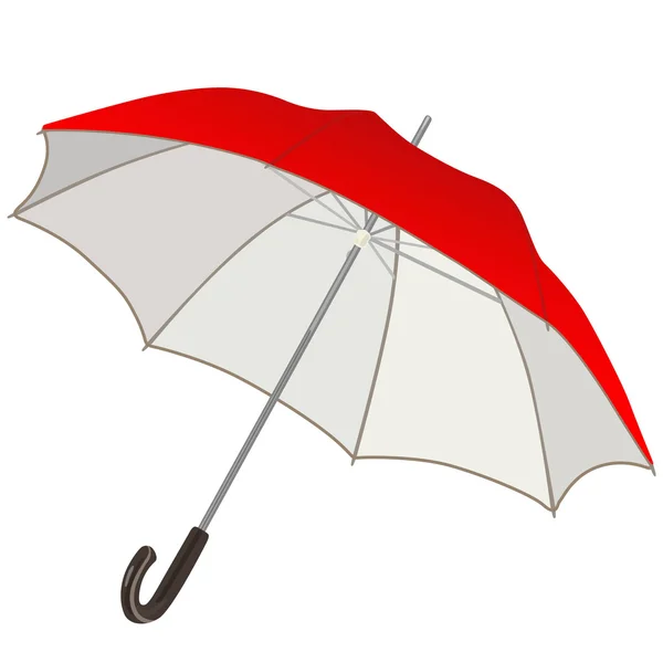 Pearly-red umbrella — Stock Vector
