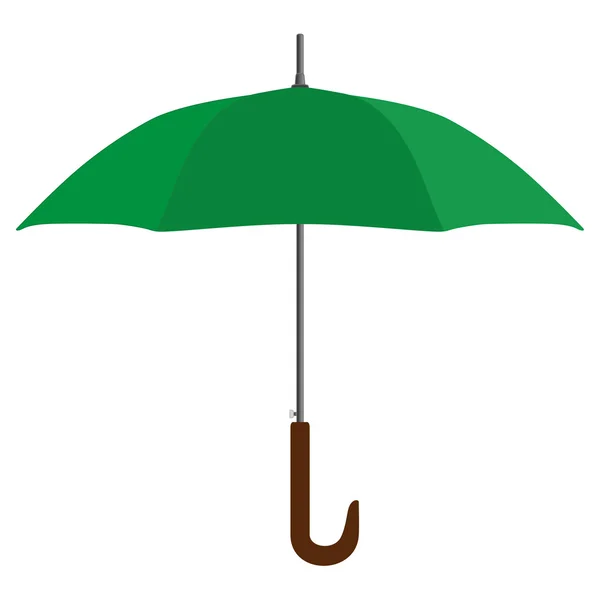 Green umbrella — Stock Vector