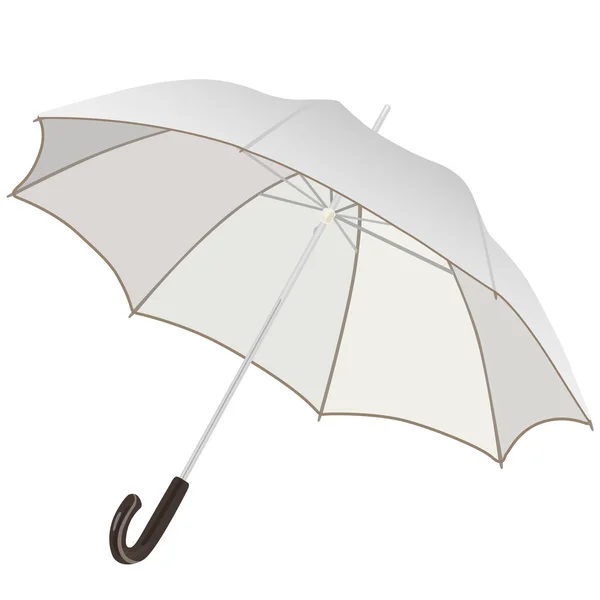 Bílý deštník — Stockový vektor