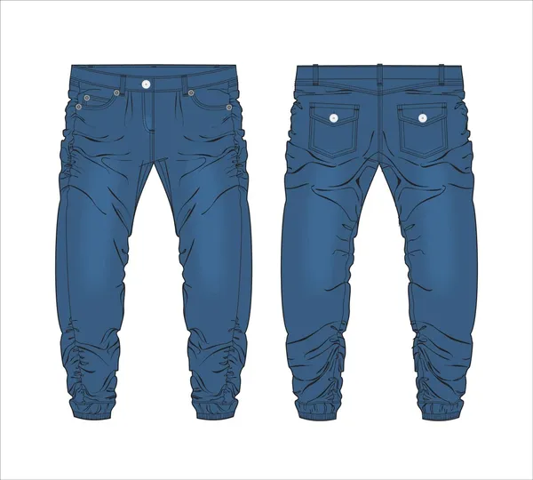 青いジーンズ — ストックベクタ