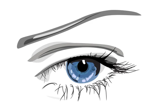 Μπλε μάτι — Διανυσματικό Αρχείο