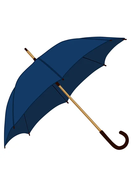 Blue umbrella — Stock Vector