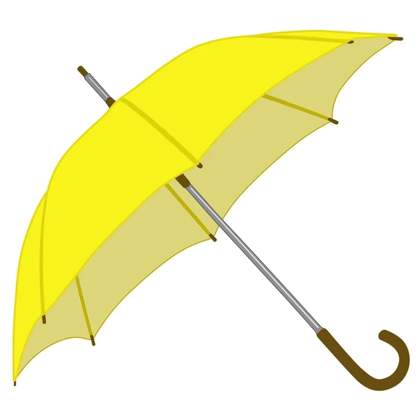 Gelber Regenschirm — Stockvektor