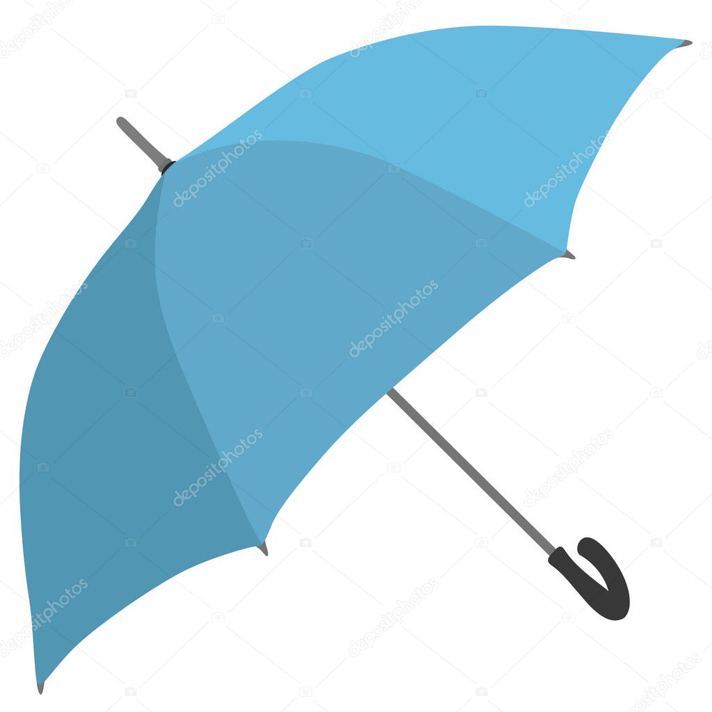 Blue umbrella — Stock Vector © missbobbit 1124895