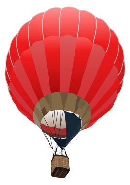 Red fancy balloon clipart