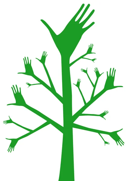 Árvore abstrata verde — Vetor de Stock
