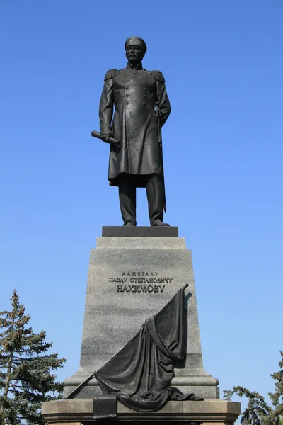 stock image Admiral Nahimov monument