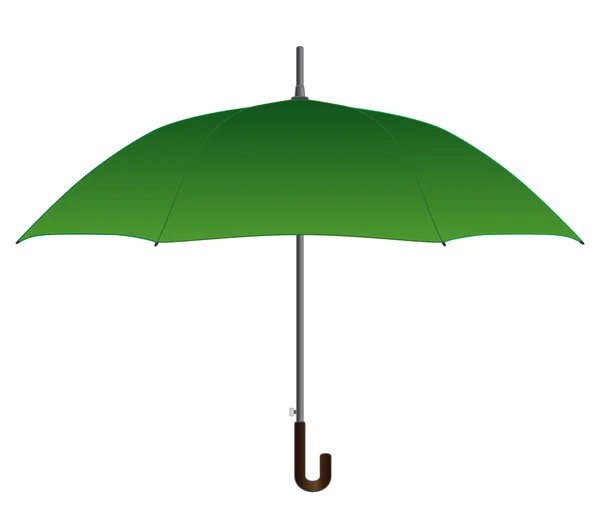 Grüner Regenschirm — Stockvektor