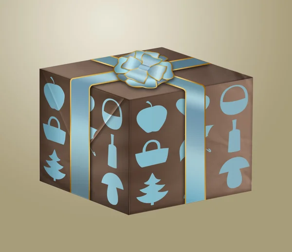 Иллюстрация подарочной коробки — стоковое фото