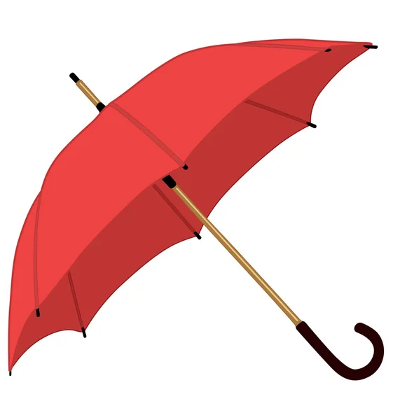 Rosafarbener Regenschirm — Stockvektor