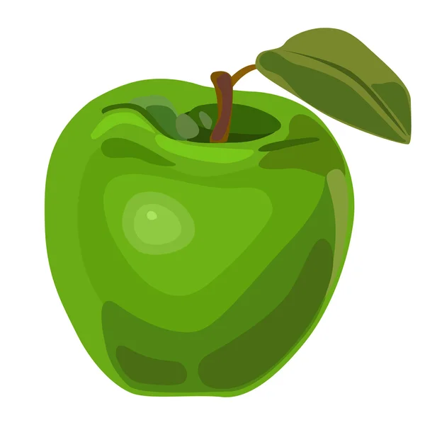 Green apple — Stock Vector