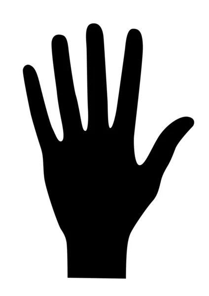 Černá ruka — Stockový vektor