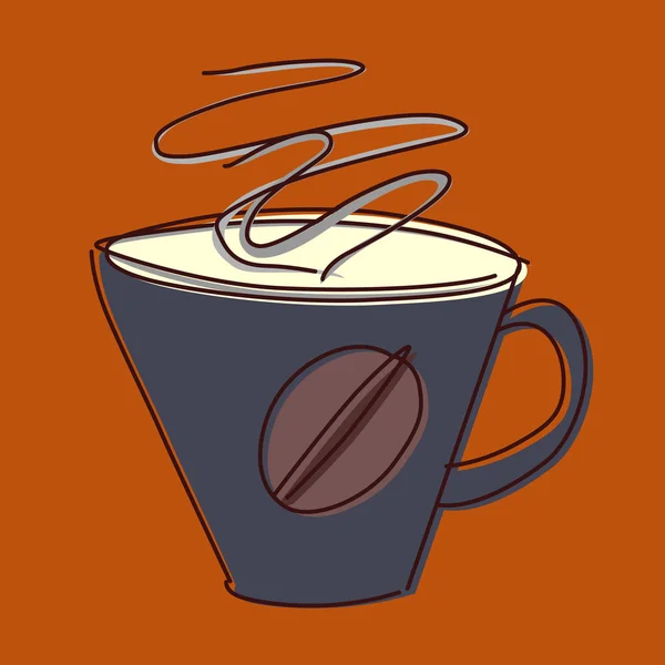 Ilustración de taza de café — Vector de stock