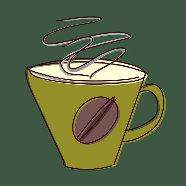 Illustration de tasse à café — Image vectorielle