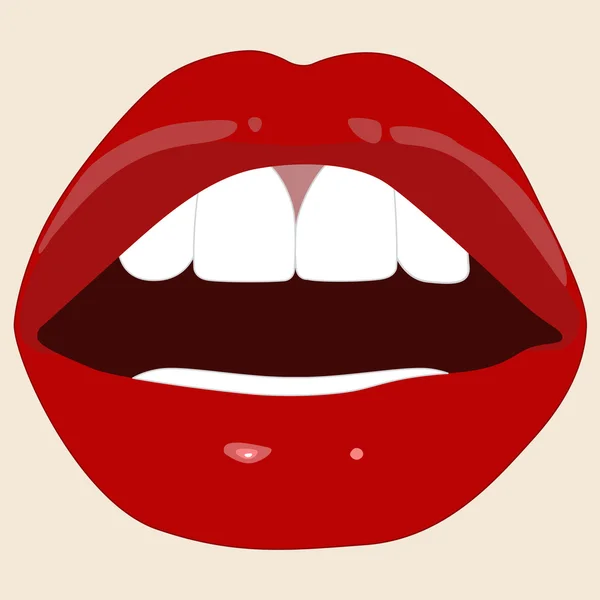 Красный рот — стоковое фото