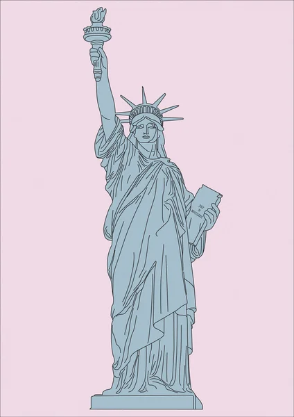 自由女神像 — 图库照片