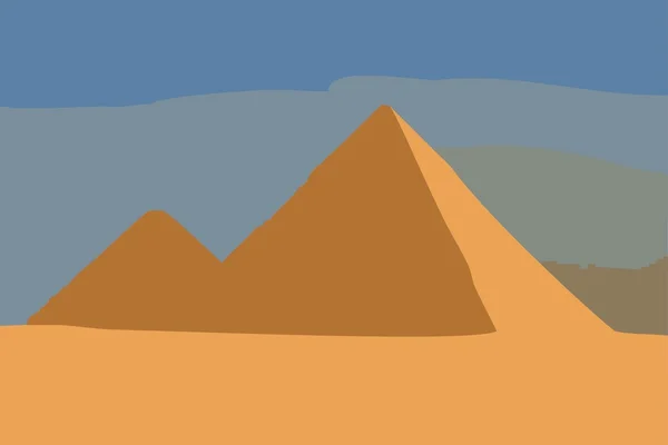 Illustratie van de grote piramides — Stockfoto
