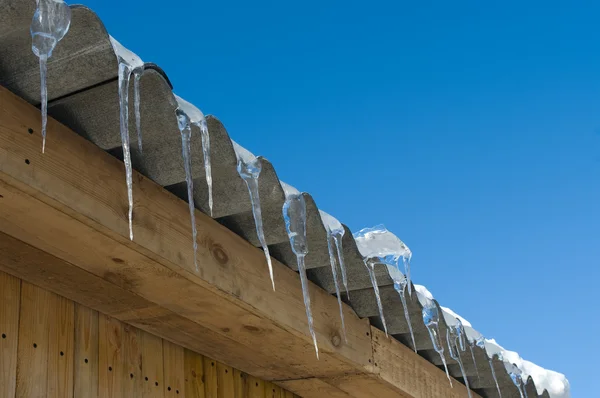 stock image Icicles on the roof