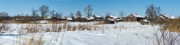 Kışın köy — Stok fotoğraf