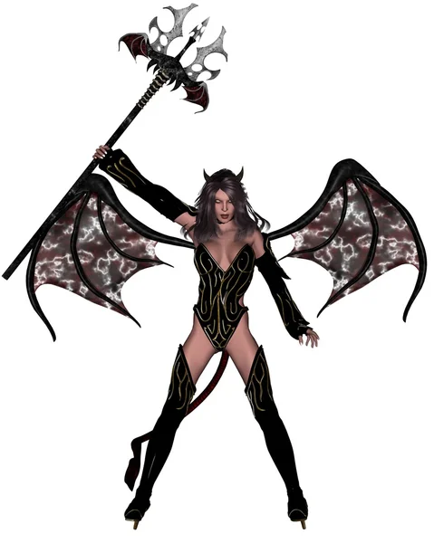 Sexy woman devil — Stock Photo, Image