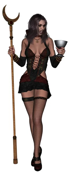 Sexy wampire lady — Stockfoto