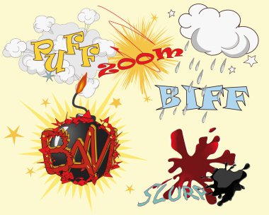 Set of celebratory symbols clipart