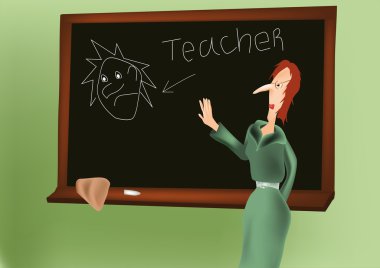 My first teacher and as we teased it clipart