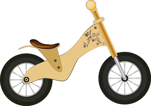 Bicicleta infantil — Vector de stock