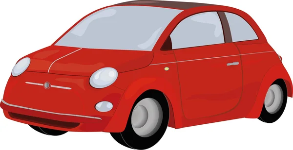 El coche rojo — Archivo Imágenes Vectoriales