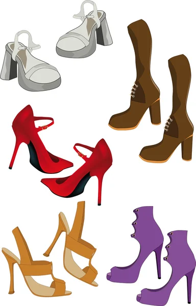 Chaussures pour femmes — Image vectorielle