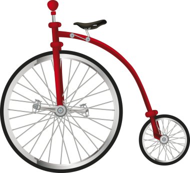 Circus old bicycle clipart