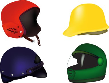 Helmets clipart