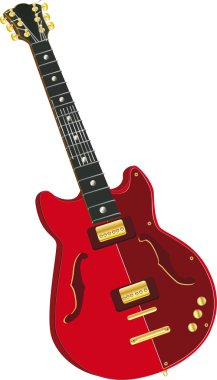 Electric guitar clipart