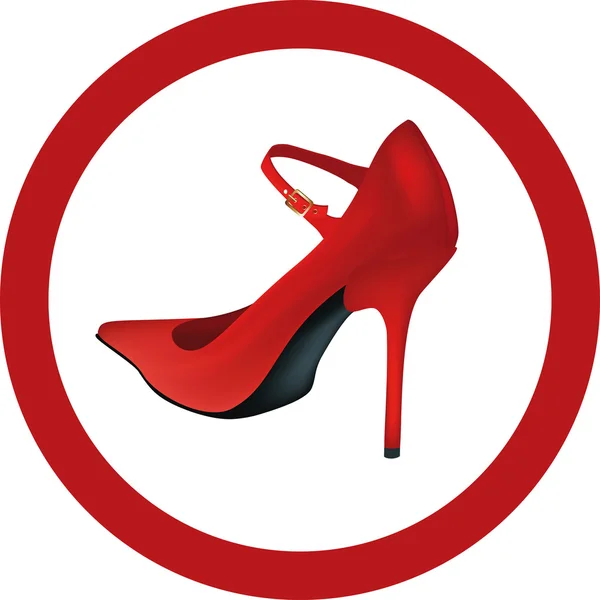 Kadın Ayakkabı — Stok Vektör
