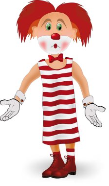 Sad clown clipart